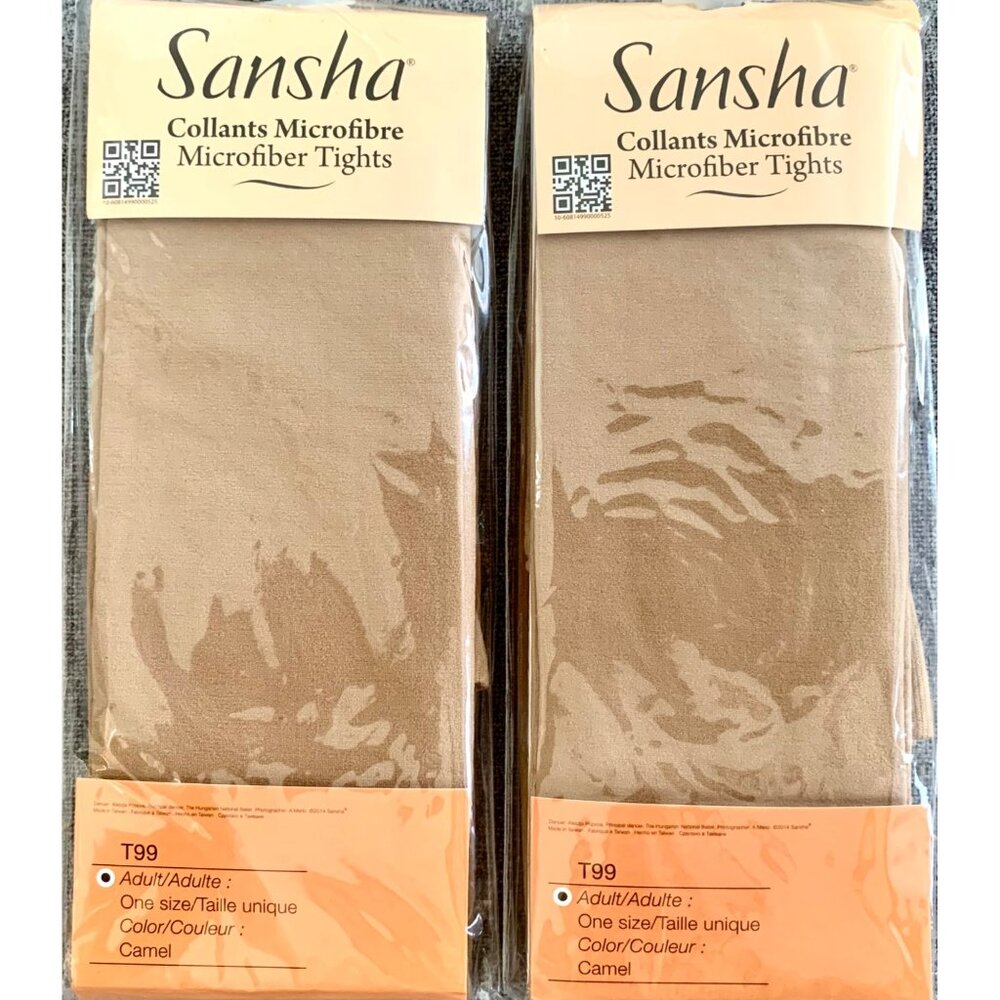 Sansha Adult Camel Footed Tights Pack of 2 Dance Ballet Jazz Tap Lyrical T99 - Picture 2 of 9